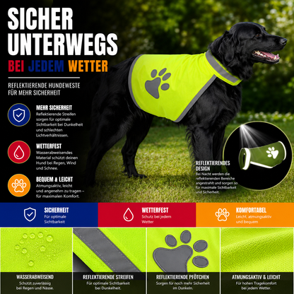 Reflektierende Hundeweste – Maximale Sichtbarkeit bei Nacht & schlechtem Wetter